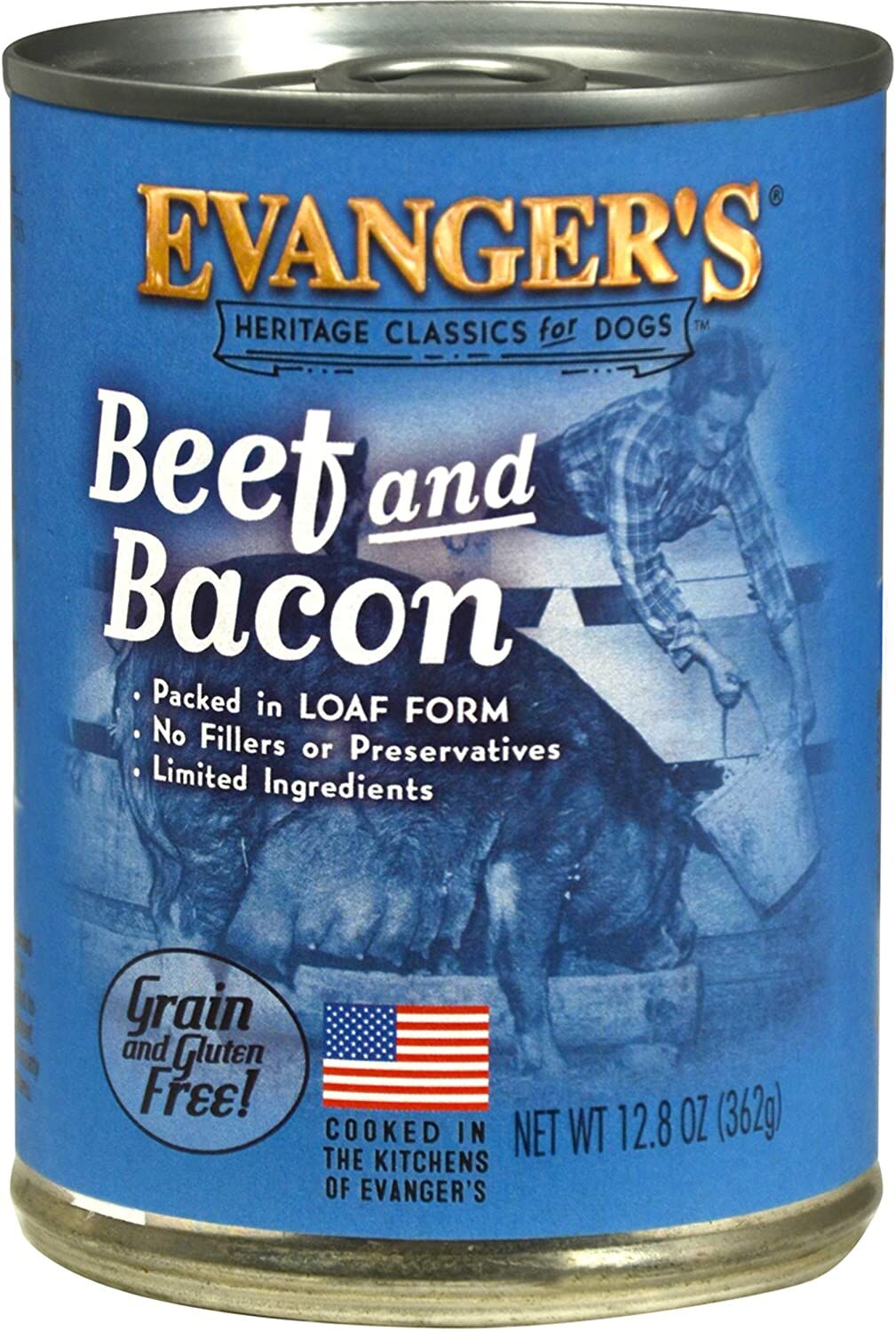 Heritage Classic Beef & Bacon Wet Dog Food, 12.8-Oz Can