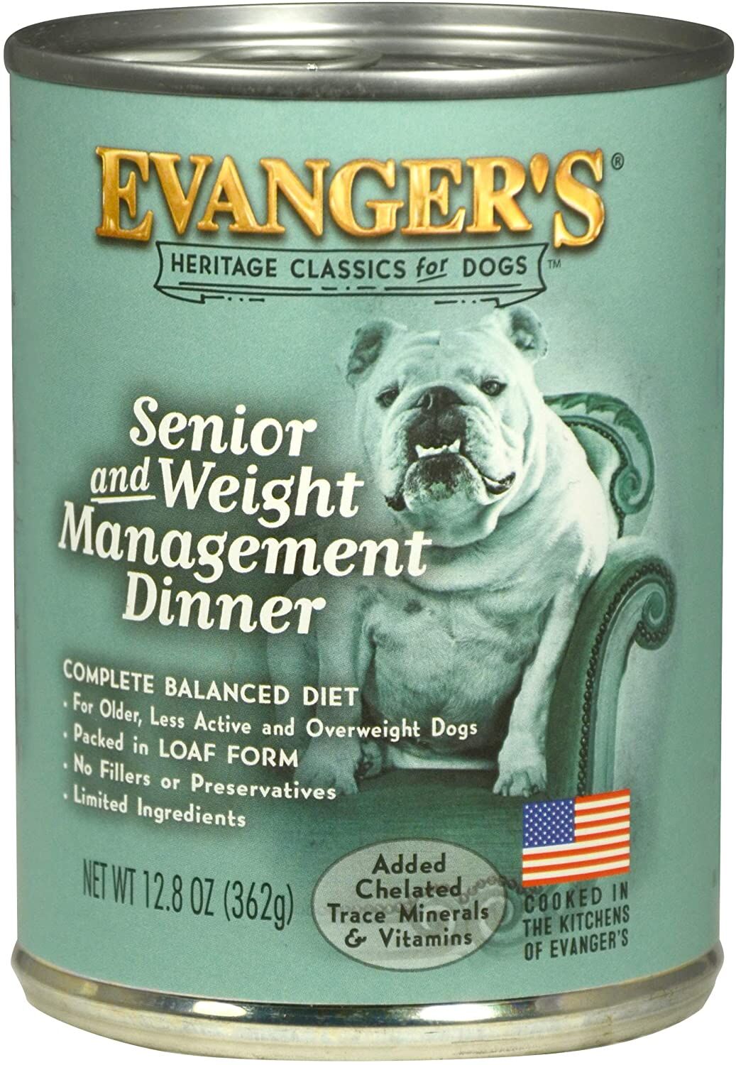 Heritage Classic Senior & Weight Management Wet Dog Food, 12.8-Oz Can