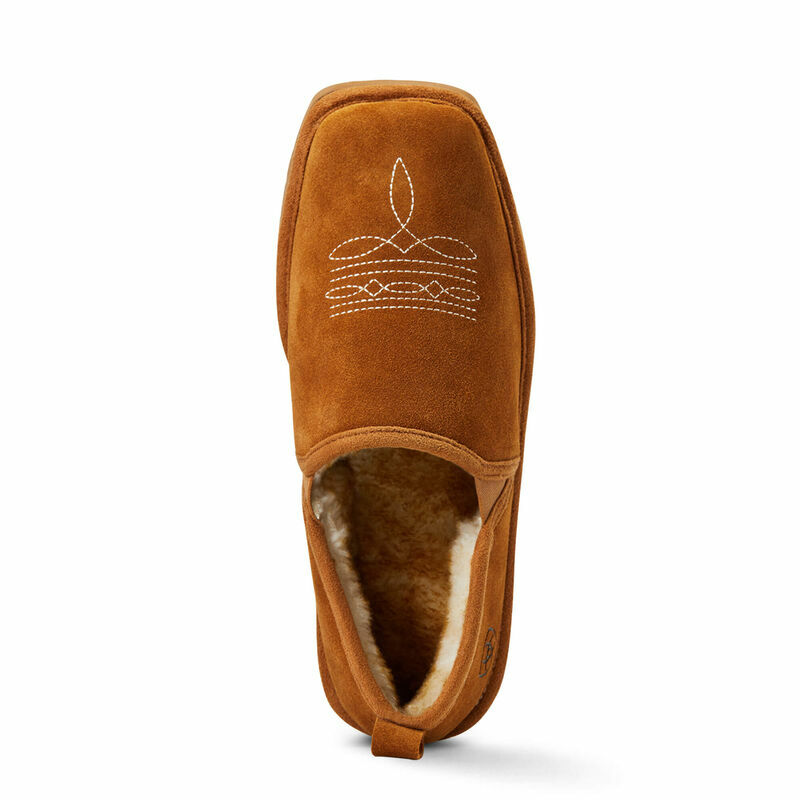 Men's Lasso Square Toe Slipper In Chestnut