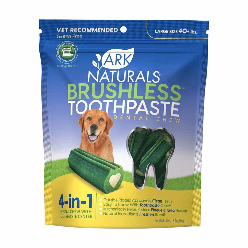 Ark Naturals® Brushless™ Toothpaste Dog Dental Chew Large, 18-Oz