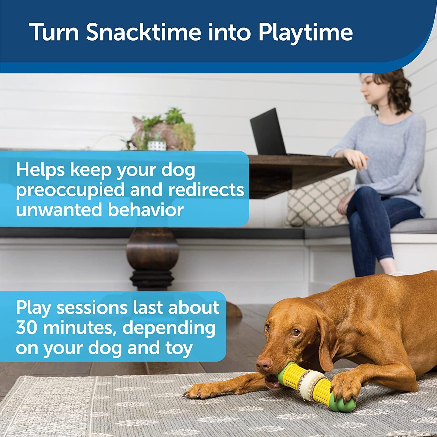 PetSafe Rawhide Treat Rings for Small Dogs, 16-Pc