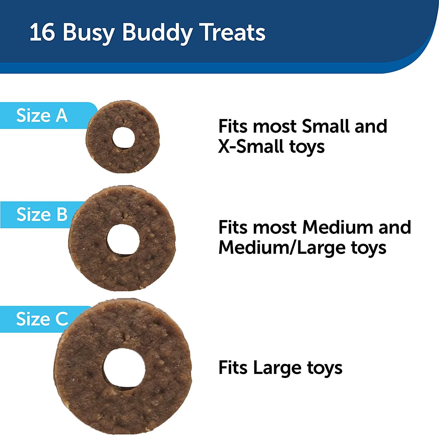 PetSafe Rawhide Treat Rings for Small Dogs, 16-Pc