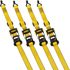 1.5-In x 16-Ft Ratchet Tie Down Straps, 4-Pk