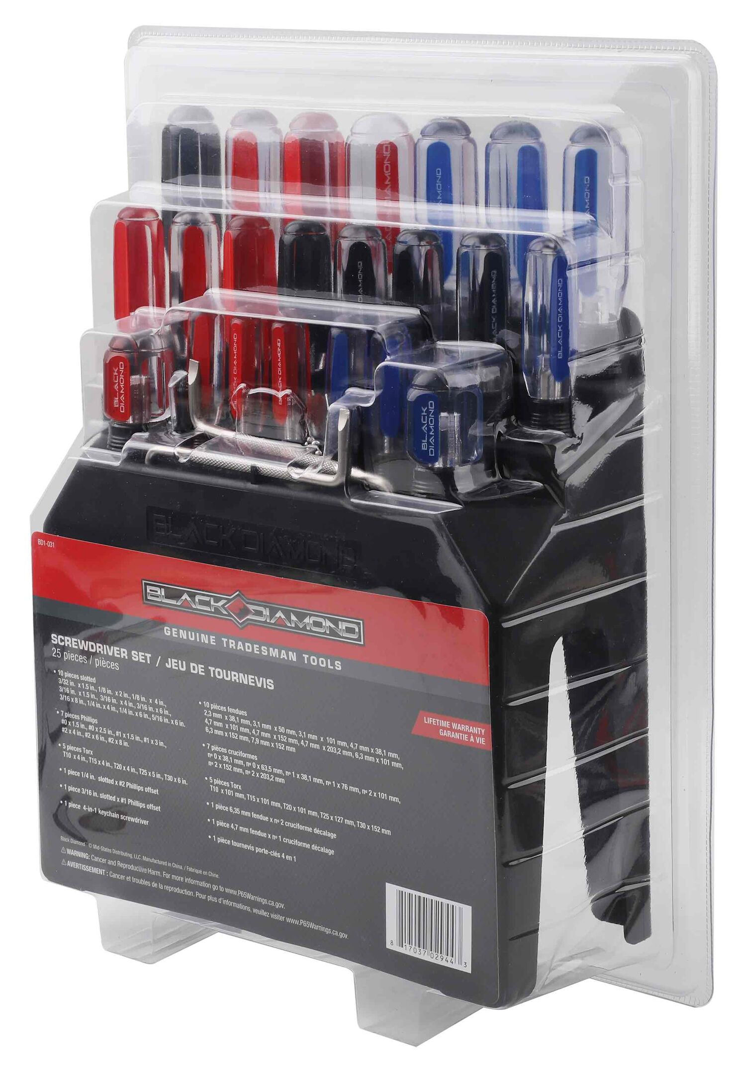 Black Diamond Screwdriver Set, 25-Pc