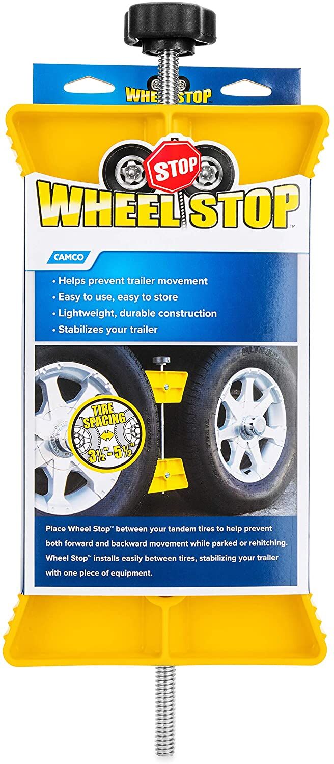 Camco Large RV Wheel Stop Yellow