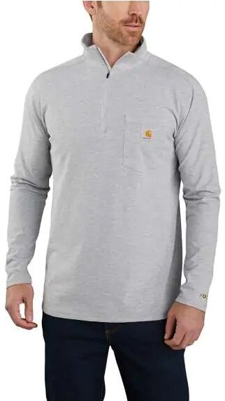 Carhartt Men's Force Relaxed Fit Midweight Long-Sleeve 1/4 Zip Mock-Neck T-Shirt