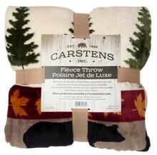 54-In x 68-In Tall Pine Plush Sherpa Throw