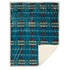 54-In x 68-In Turquoise Southwest Plush Sherpa Throw