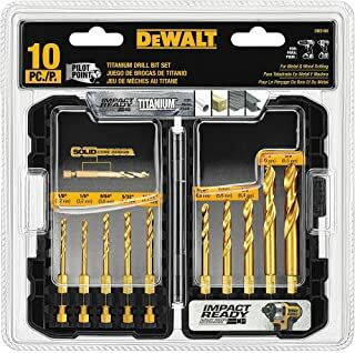 DeWALT Impact Ready Titanium Drill Bit Set with Toughcase System