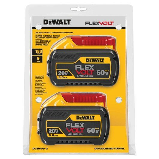 DeWALT FLEXVOLT 20V/60V MAX 9 AH Battery, 2-Pk