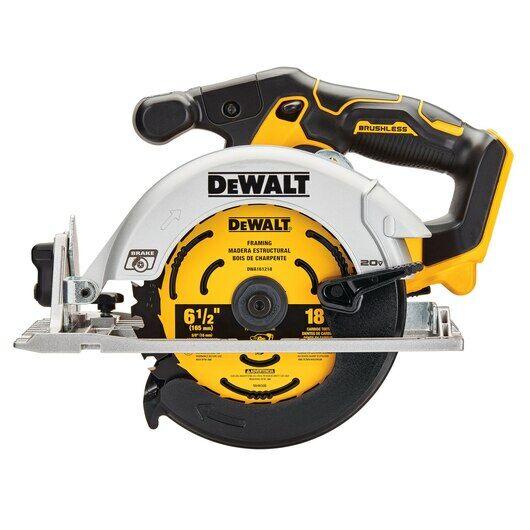 DEWALT 20-V Max Brushless Circular Saw, 6 1/2-In (Tool Only)