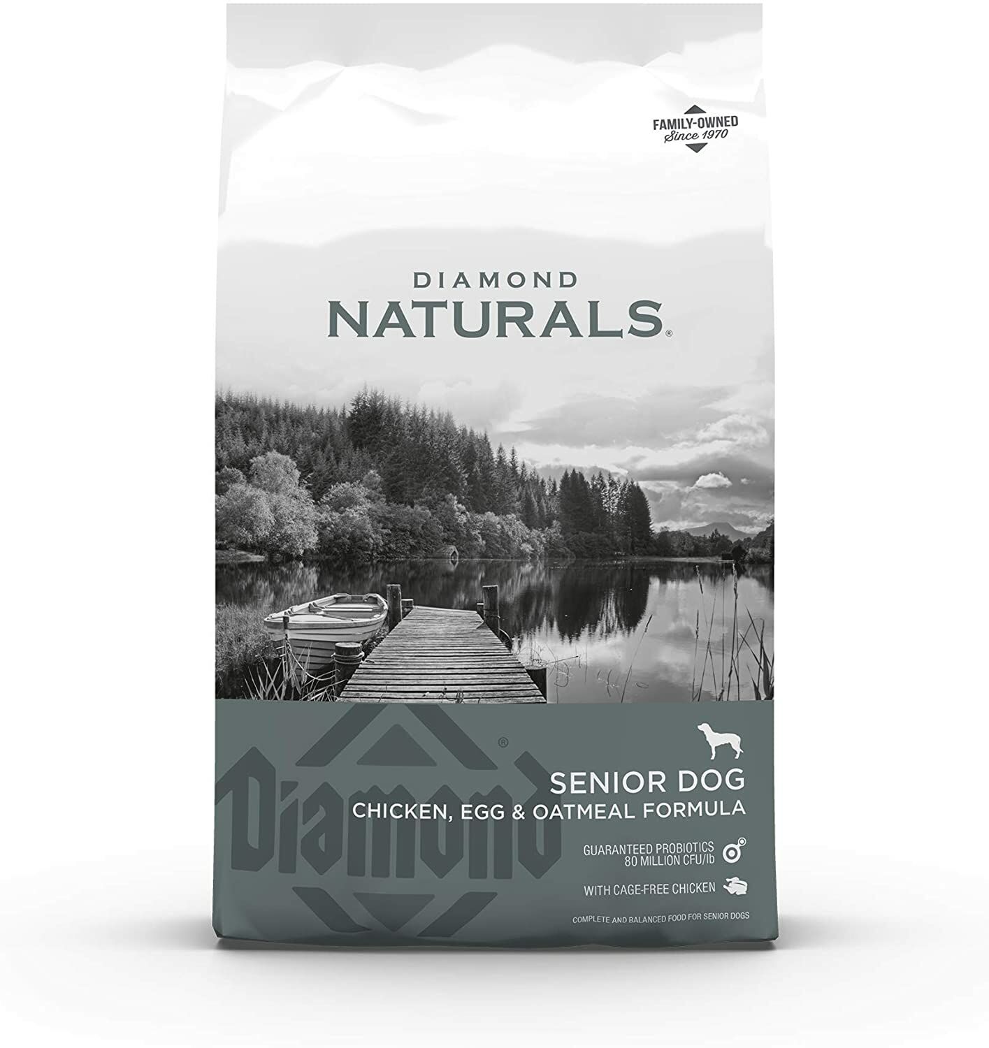Diamond Naturals Senior Chicken, Egg & Oatmeal Dry Dog Food, 35-Lb