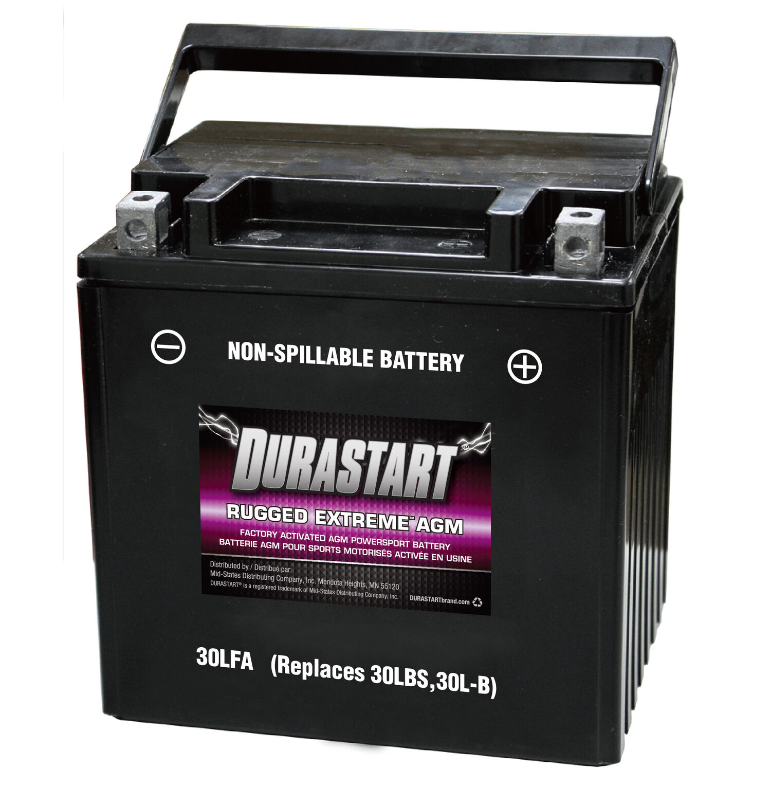 30LFA Durastart Rugged Extreme AGM Battery