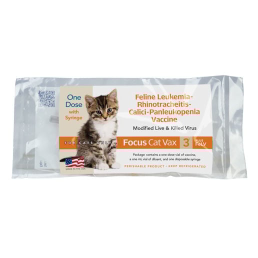 Focus Cat Vax Plus FeLV Cat Vaccine, Single Dose Pet