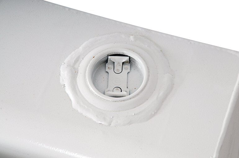 Dee Zee Square Transfer Tank In White Steel, 55-Gal