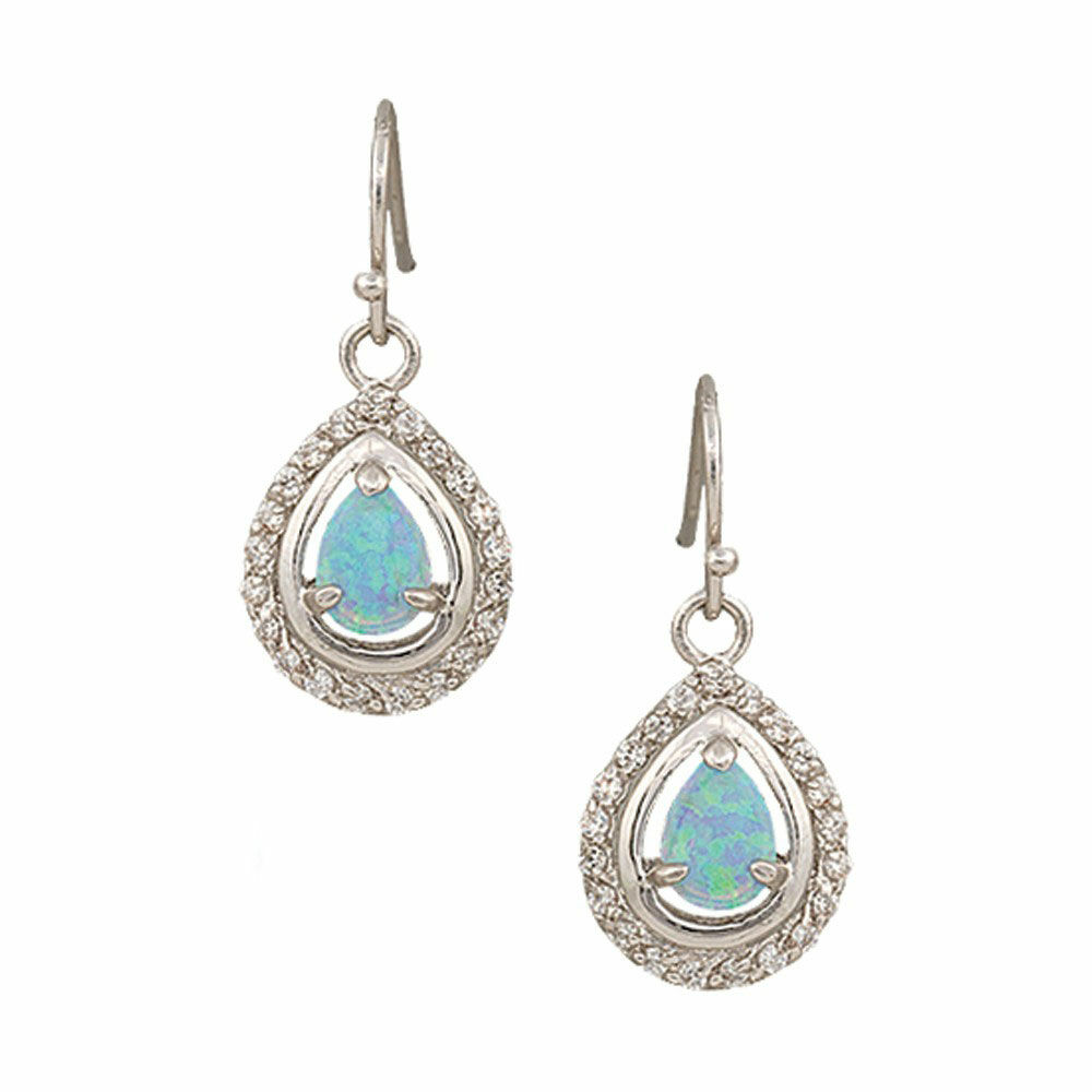 River Lights on Ice Teardrop Earrings 