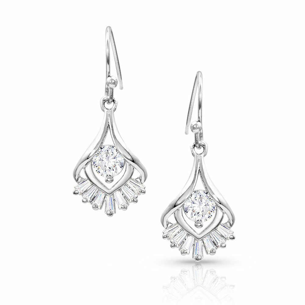 Star's Burst Drop Earrings