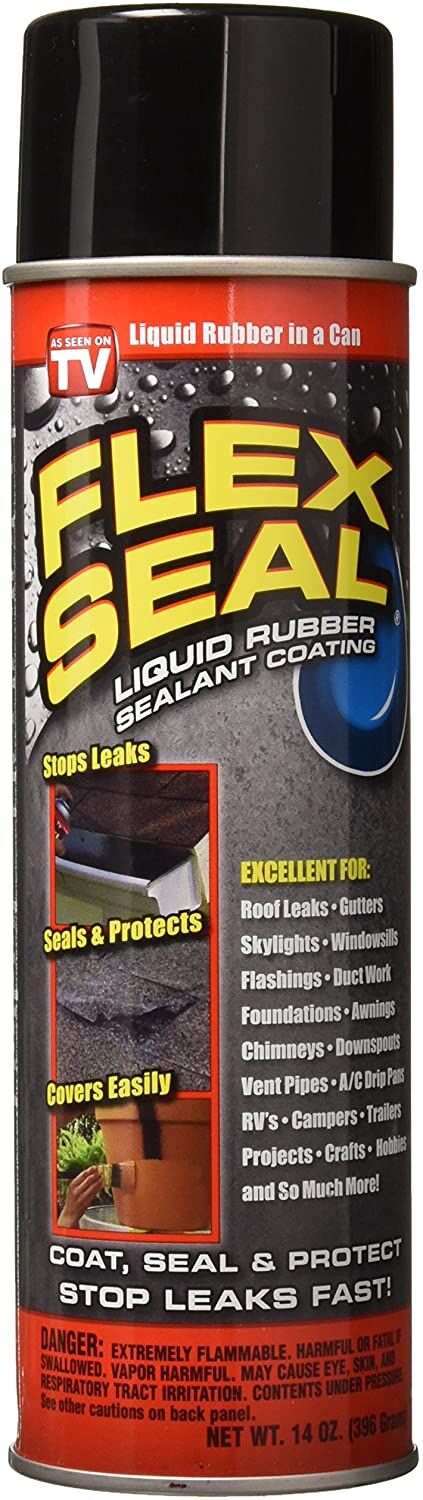 Flex Seal Liquid Rubber Sealant Spray Coating in Black, 14-Oz Can