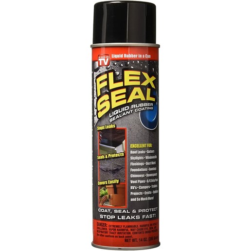 Flex Seal Liquid Rubber Sealant Spray Coating in Black, 14-Oz Can