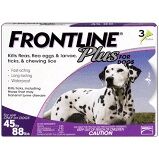 Frontline Plus Flea and Tick Large Dog 45 to 88-lbs, 3 Pack