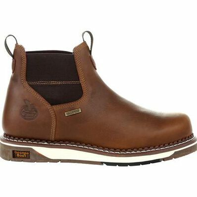 Georgia Men's Wedge Waterproof Chelsea Work Boot