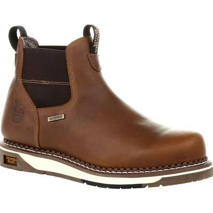 Georgia Men's Wedge Waterproof Chelsea Work Boot