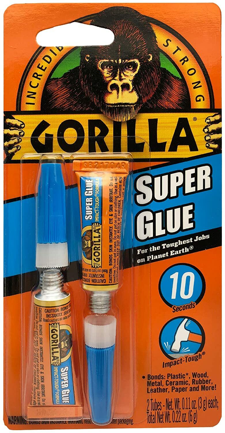 Gorilla Super Glue, 3-Gm Tube 2-Pk