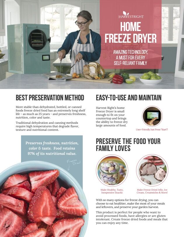 Harvest Right Home Freeze Dryer, Medium, Red
