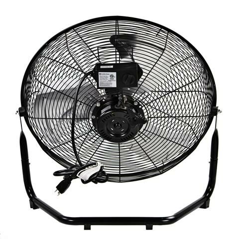 Comfort Zone High Velocity 3-Speed Floor Fan, 20-In