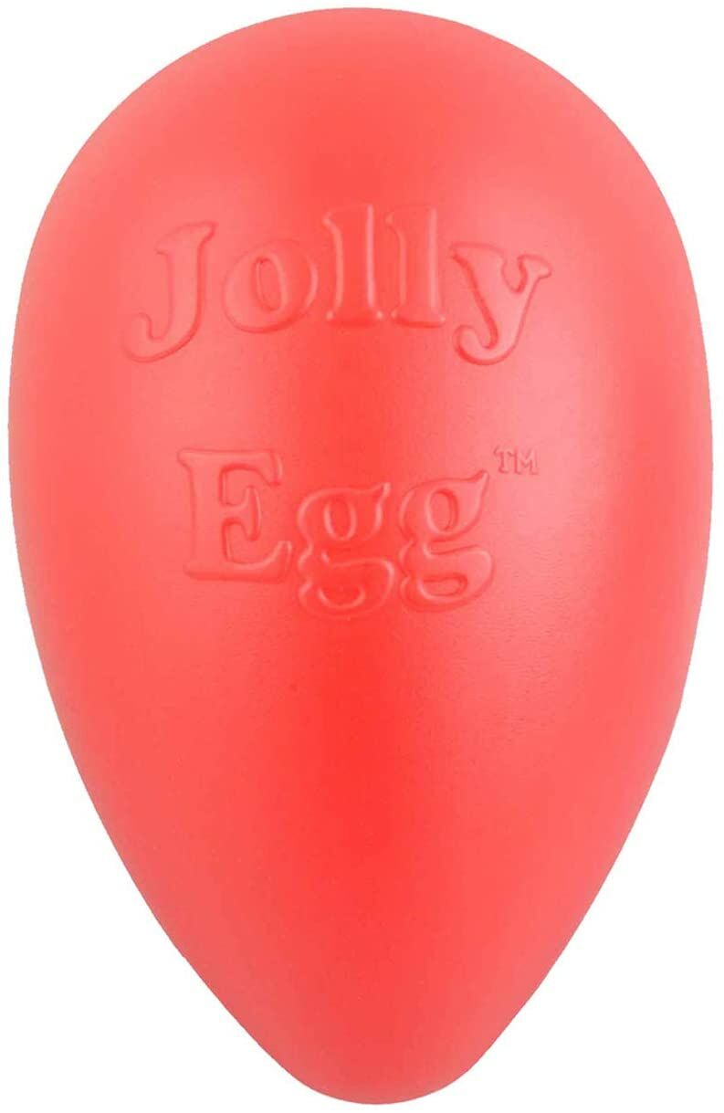 12-In Egg Dog Toy in Red