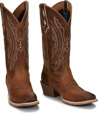 Justin Women's Rein Square Toe Western Boot