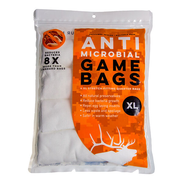 Koola Buck Anti-Microbial Elk Quarter XL Game Bags, 4-Pk