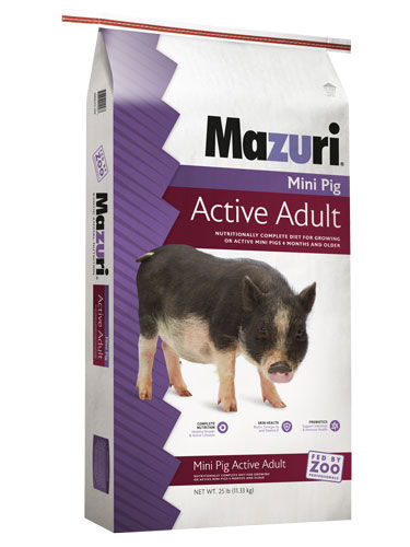 Mazuri Active Adult Mini Pig, 25-Lb