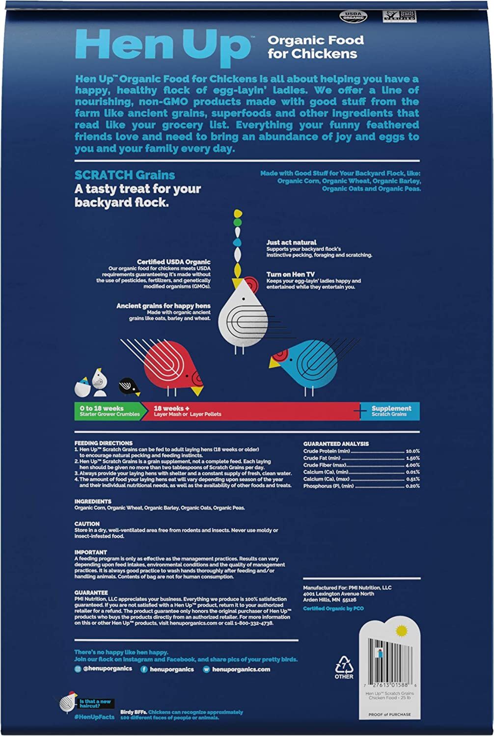 Organic Scratch Grains, 25-Lb