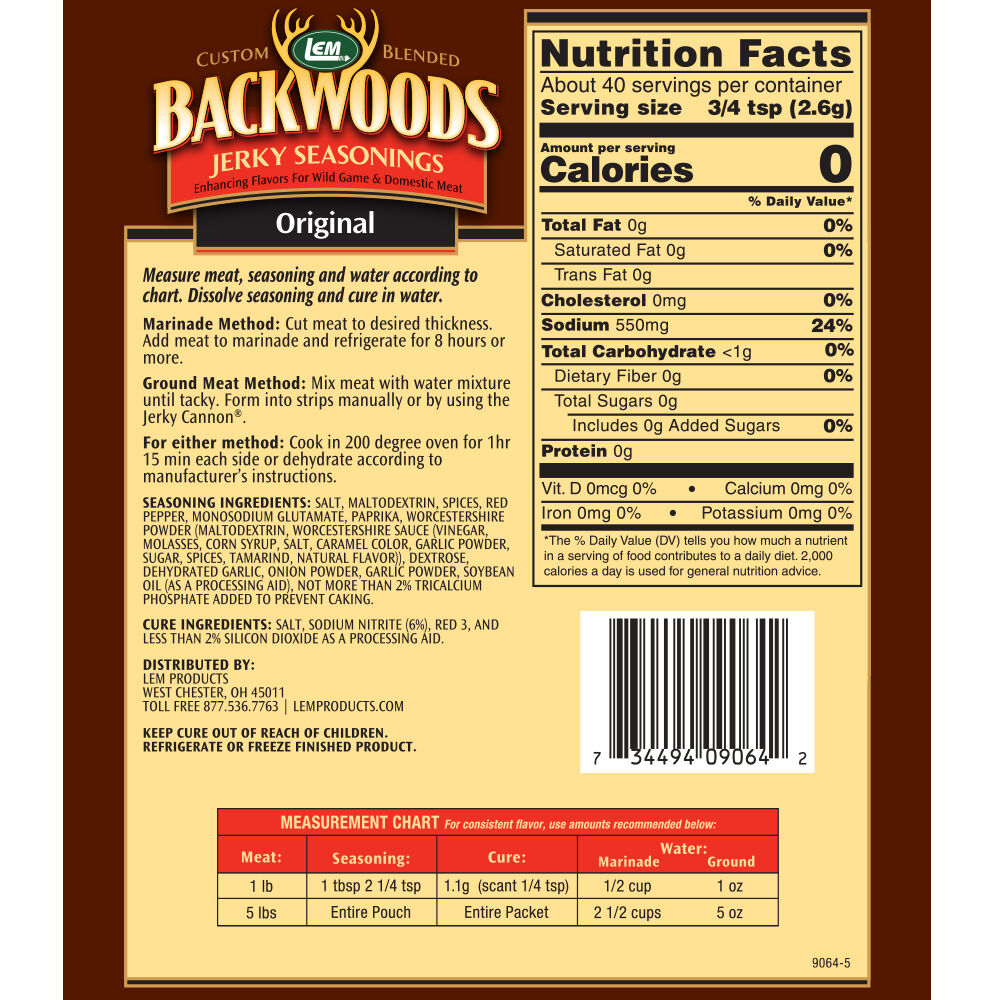 Backwoods Original Jerky Seasoning, 3.6-Oz
