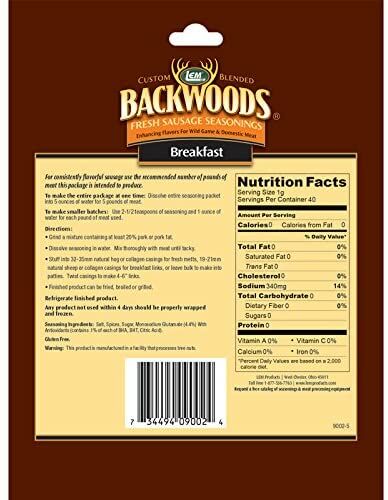 Backwoods Breakfast Fresh Sausage Seasoning, Food