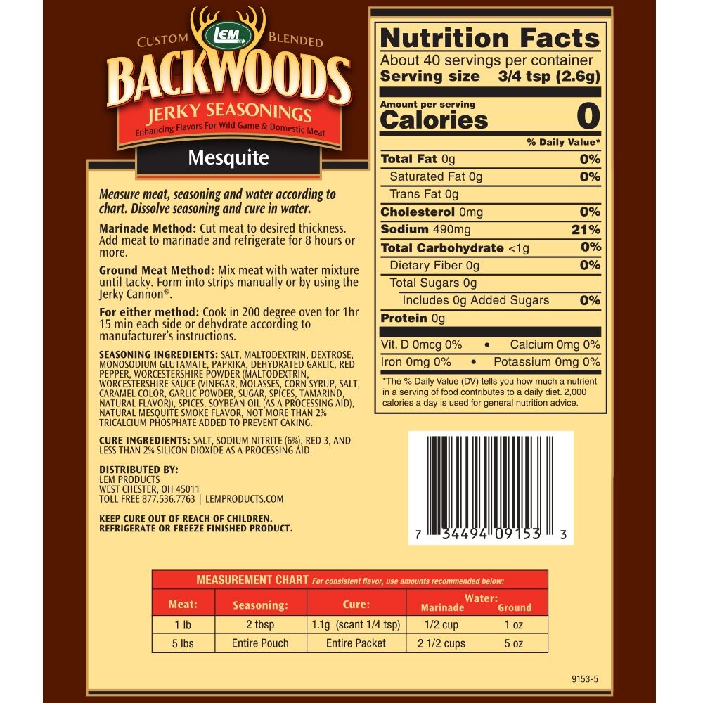 Backwoods Mesquite Jerky Seasoning, 3.6-Oz