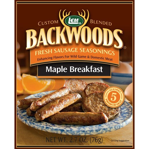 Backwoods Maple Breakfast Fresh Sausage Seasoning, 2.7-Oz