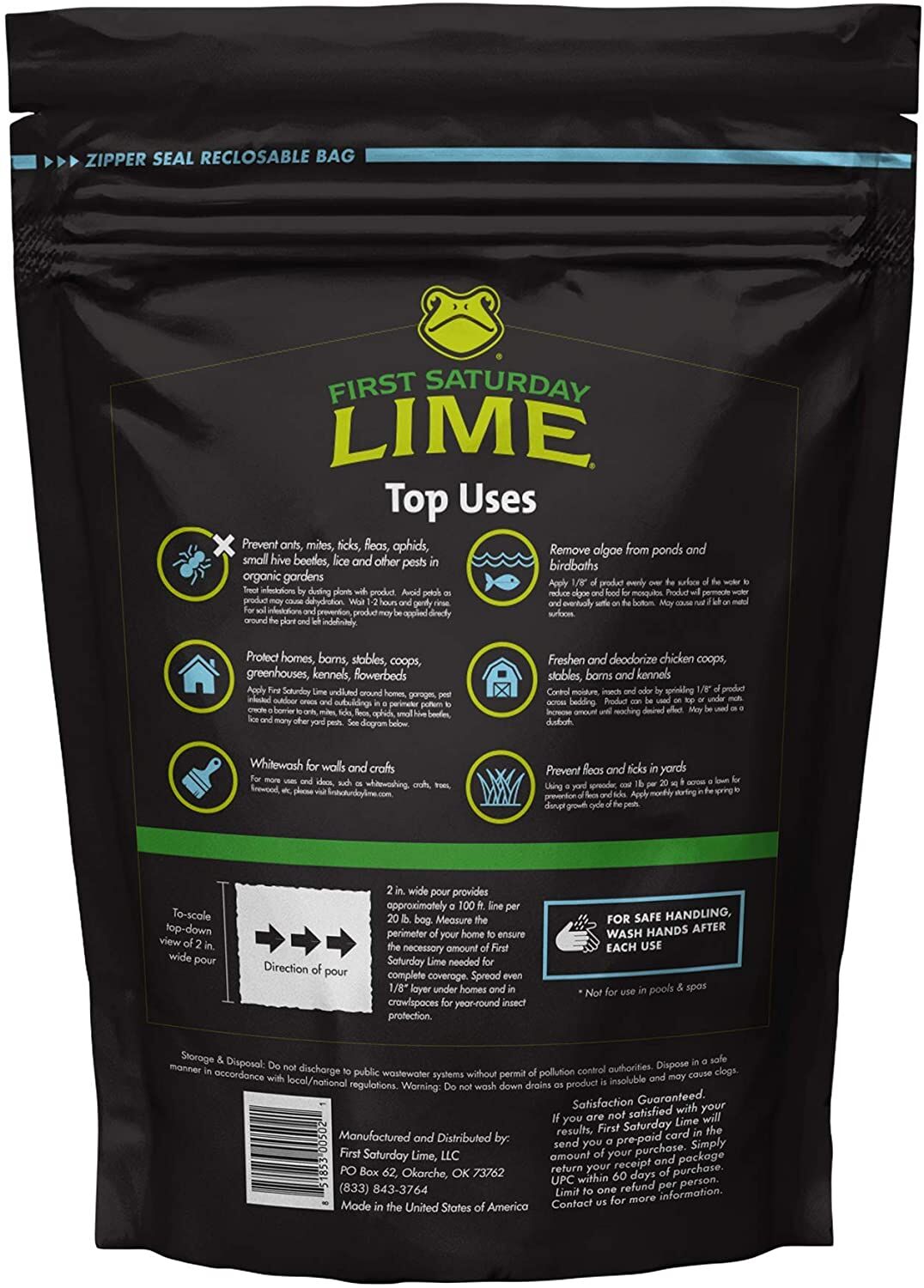 Lime Insect Repellent Powder, 20-Lb