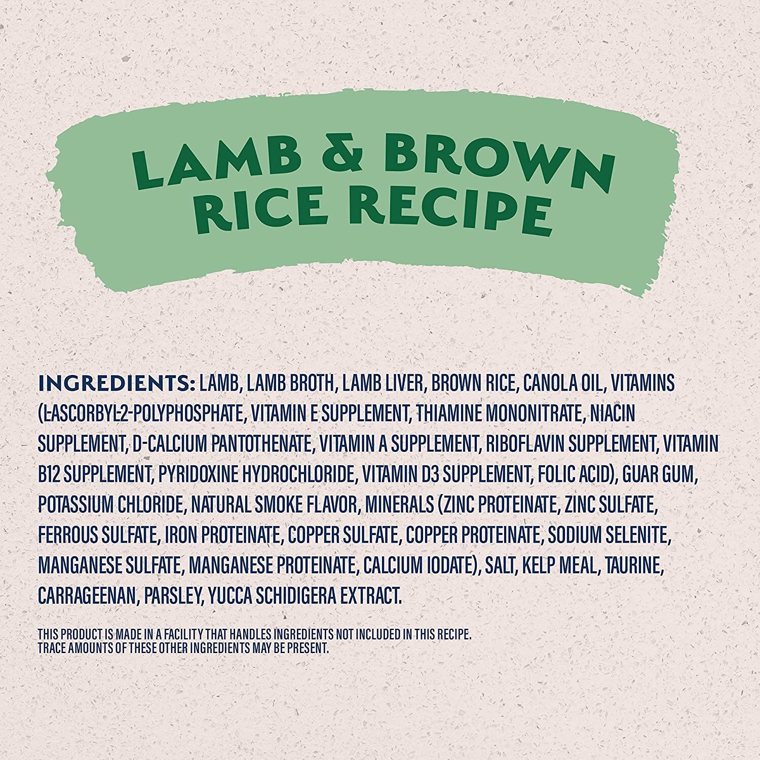 L.I.D. Lamb and Brown Rice Wet Dog Food, 13-Oz