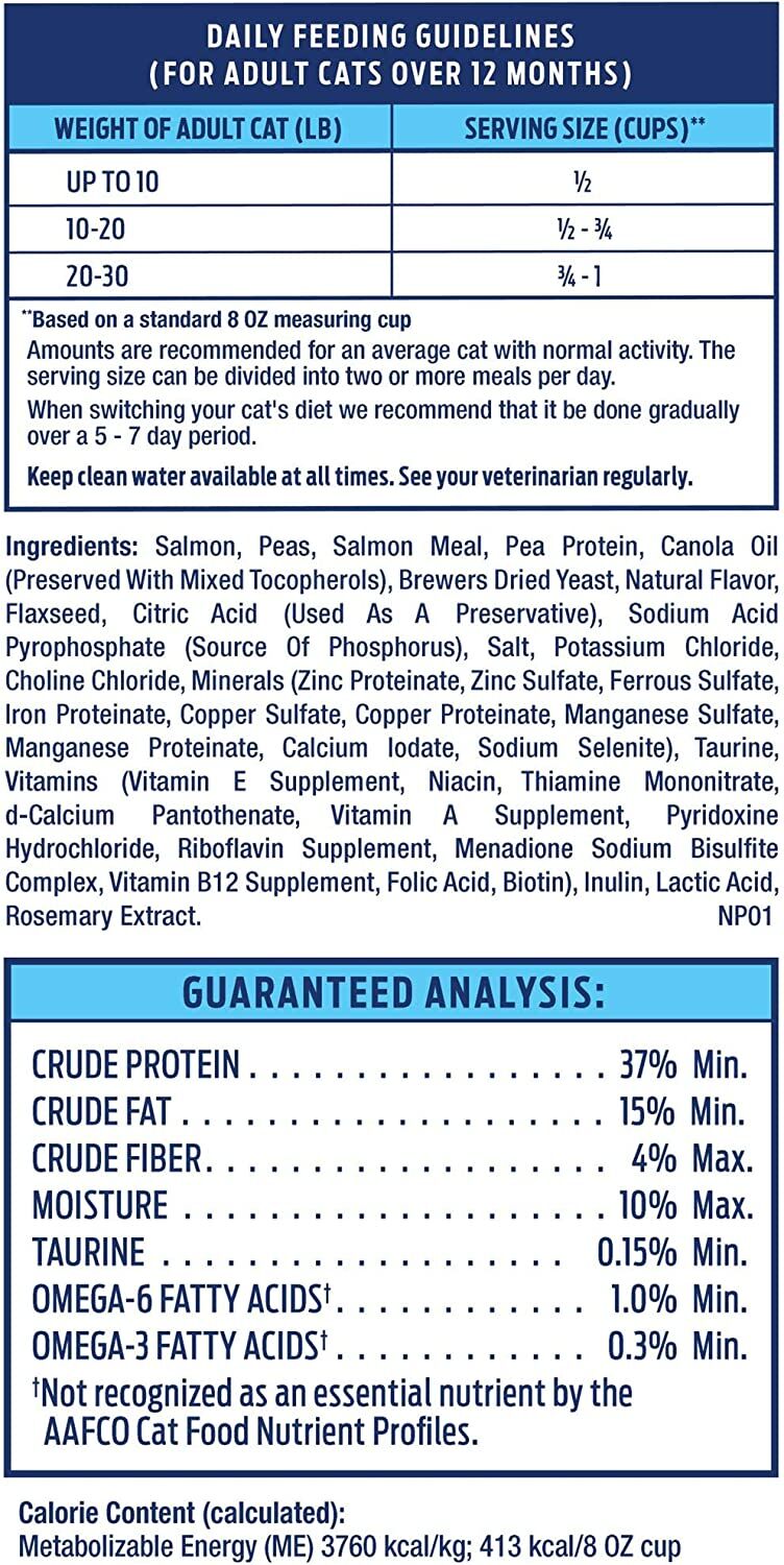 L.I.D. Grain Free High Protein Salmon Dry Cat Food, 11-Lb bag