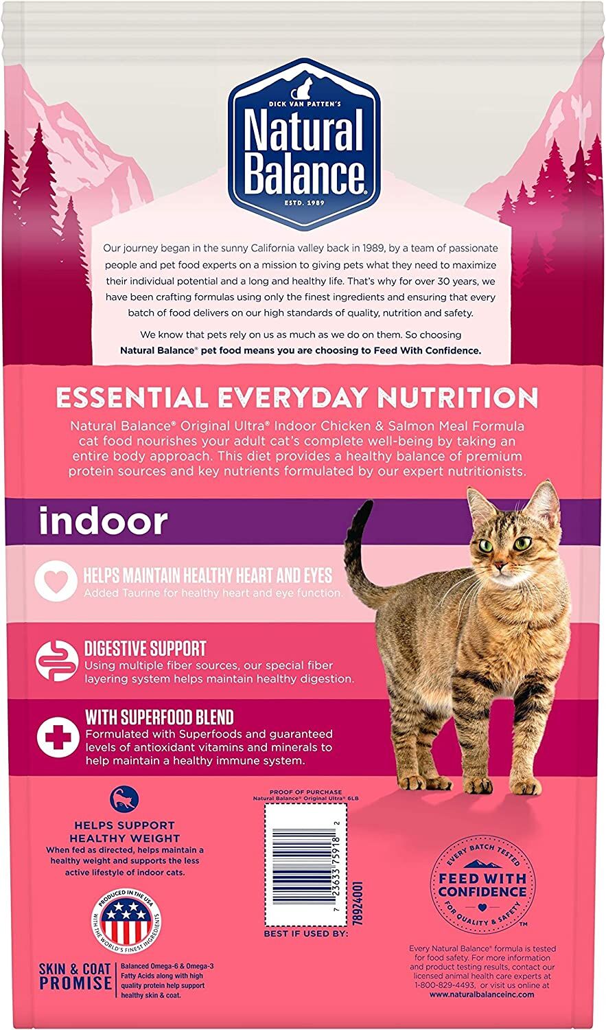Ultra Chicken Meal & Salmon Meal Dry Cat Food, 6-lb