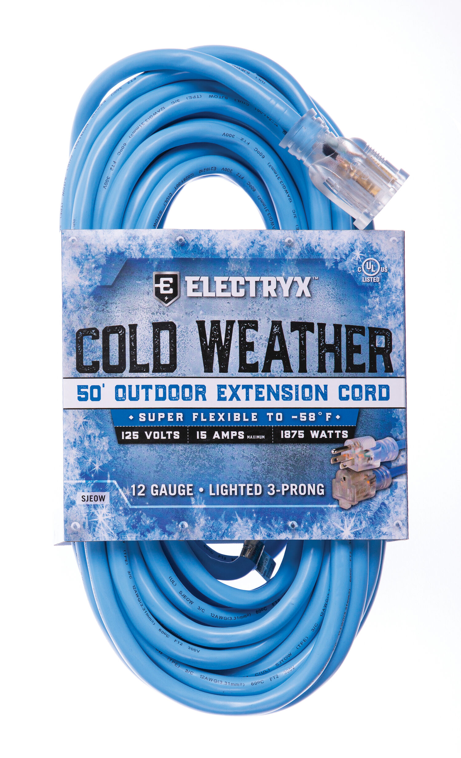 50Ft 12Ga Cold Weather Extension Cord