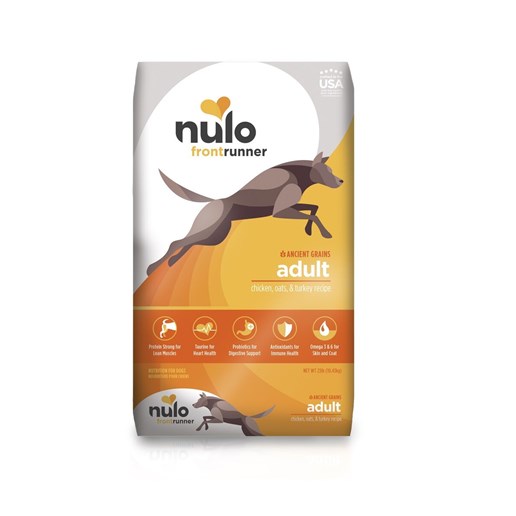 Nulo Frontrunner Adult Dog with Chicken, Oats, & Turkey Dry Food, 23-Lb Bag