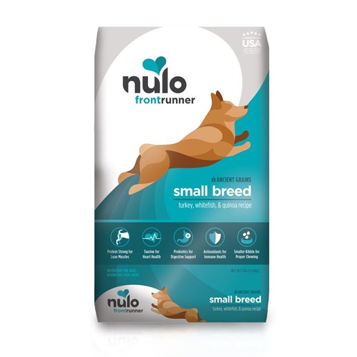 Nulo Frontrunner Small Dog with Turkey, Whitefish, & Quinoa Dry Food, 11-Lb Bag