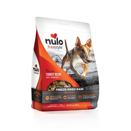 Nulo FreeStyle Dog Freeze-Dried Raw Grain-Free Turkey With Cranberries, 5-Oz Bag