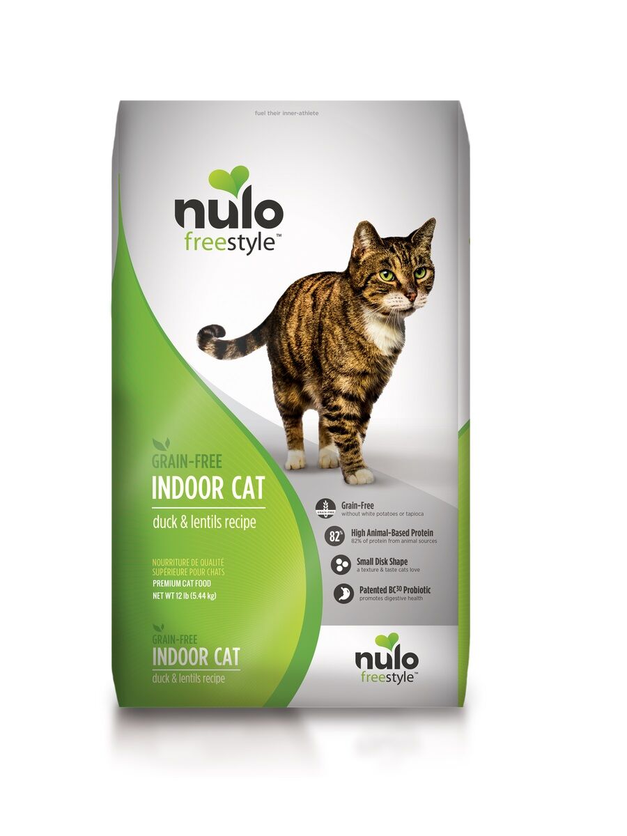 Nulo FreeStyle Indoor Cat Grain-Free Duck & Lentils Dry Food, 12-Lb Bag