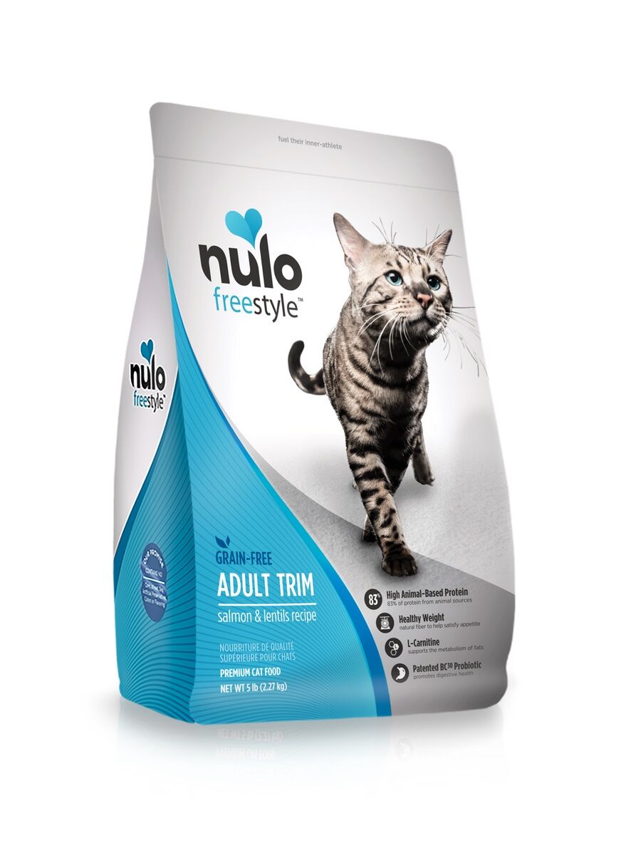 Nulo FreeStyle Adult Trim Cat Grain-Free Salmon & Lentils Dry Food, 5-Lb Bag