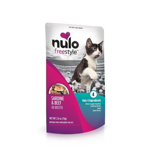 Nulo FreeStyle Cat Sardine & Beef in Broth, 2.8-Oz Pouch
