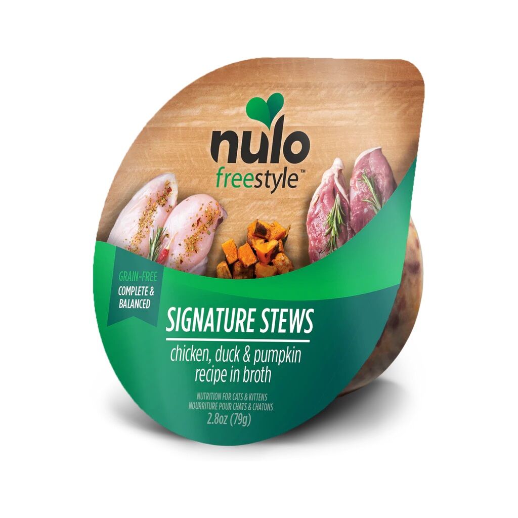 Nulo FreeStyle Cat & Kitten Stew GF Chicken, Duck, & Pumpkin Wet Food, 2.8-Oz Cup